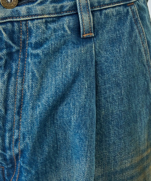 superNova.(スーパーノヴァ)の「【superNova./スーパーノヴァ】別注 Selvedge wide jeans-Vintage wash(デニムパンツ・メンズ・ダークインディゴブルー・S/M)」の14枚目の写真