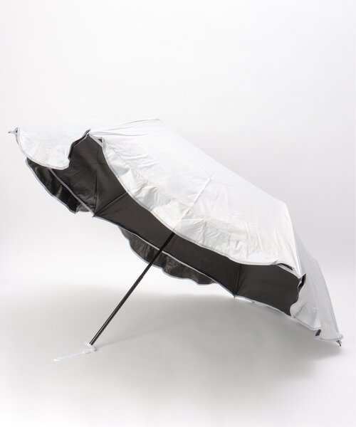 LBC(エルビーシー)の「ラウンドフリル 遮光 折りたたみ傘 日傘(折りたたみ傘・レディース・オフホワイト/グレー/ブルー/ピンク・FREE)」の20枚目の写真