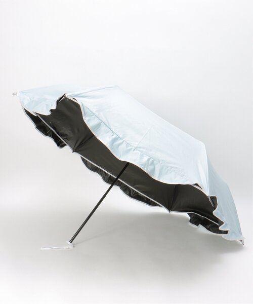 LBC(エルビーシー)の「ラウンドフリル 遮光 折りたたみ傘 日傘(折りたたみ傘・レディース・オフホワイト/グレー/ブルー/ピンク・FREE)」の21枚目の写真