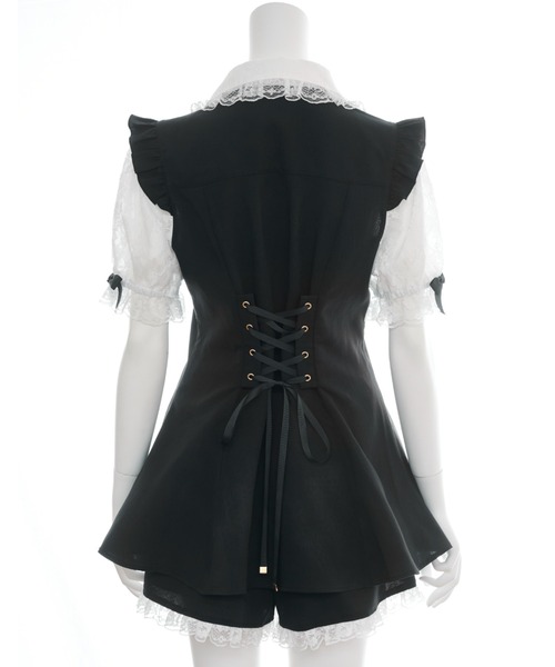 Secret Honey（シークレットハニー）の「レース袖ラッフル半袖セットアップ（セットアップ・レディース・ブラックミックス/ピンク/ブラック/ライトブルー・MEDIUM）」の21枚目の写真