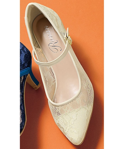 RANAN（ラナン）の「シアーレースパンプス（パンプス・レディース・ブラック/ブルー/アイボリー・L/M/S/LL）」の2枚目の写真