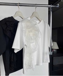Ameri（アメリ）の「FLOWER COSAGE TEE（Tシャツ/カットソー）」 - WEAR