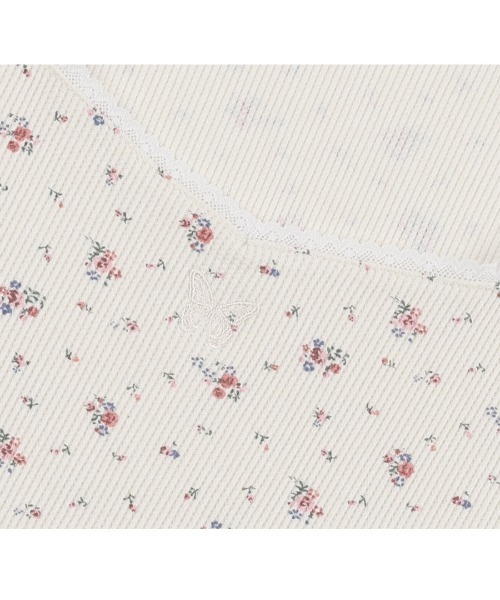 FANCY CLUB(ファンシークラブ)の「A'GEM/9 × .kom 『 FANCY CLUB/ファンシークラブ』 FLORAL LACE TEE TEE/フローラル 半袖カットソー(Tシャツ/カットソー・レディース・ブラック/ピンク/アイボリー・FREE)」の12枚目の写真