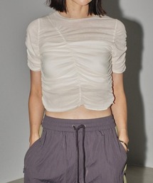 TODAYFUL（トゥデイフル）の「TODAYFUL Sheer Shirring T-shirts
