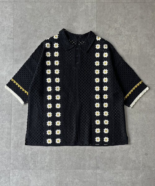 STUSSY - stussy ニットポロ Sサイズ 20ssの通販 by トーマス