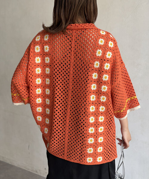 クロシェニットポロシャツ - ライトブルー | ZARA Japan / 日本