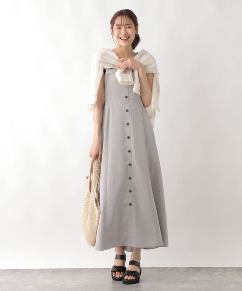 GLOBAL WORK（グローバルワーク）の「MATINEE LINE/リネンライクボタン