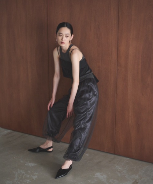 AIC.（エーアイシー）の「チュールレイヤードバルーンパンツ（その他パンツ・レディース・チャコールグレー/アイボリー・FREE）」の12枚目の写真