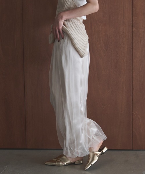 AIC.（エーアイシー）の「チュールレイヤードバルーンパンツ（その他パンツ・レディース・チャコールグレー/アイボリー・FREE）」の17枚目の写真