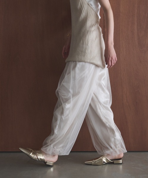 AIC.（エーアイシー）の「チュールレイヤードバルーンパンツ（その他パンツ・レディース・チャコールグレー/アイボリー・FREE）」の20枚目の写真