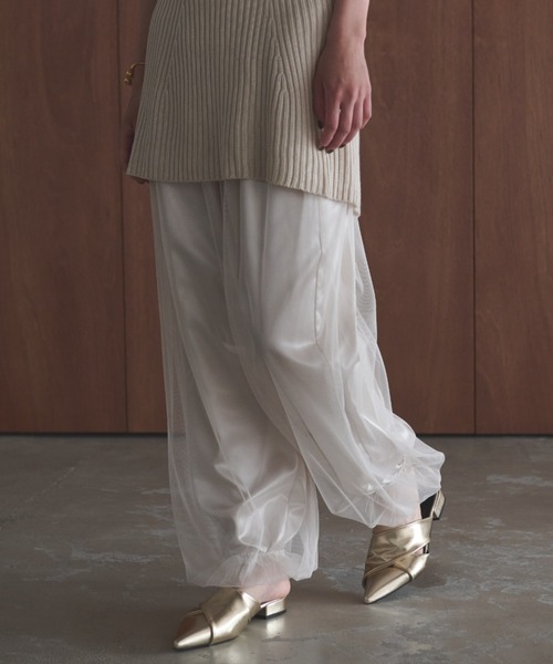 AIC.（エーアイシー）の「チュールレイヤードバルーンパンツ（その他パンツ・レディース・チャコールグレー/アイボリー・FREE）」の18枚目の写真