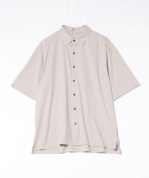 CUSTOM CULTURE(カスタムカルチャー)の「【Custom Culture】ソフトSTRETCHショートスリーブシャツ(シャツ/ブラウス・メンズ・ホワイト/ベージュ系その他/ライトグレー/ブラック/ベージュ系・2/3/4)」の5枚目の写真
