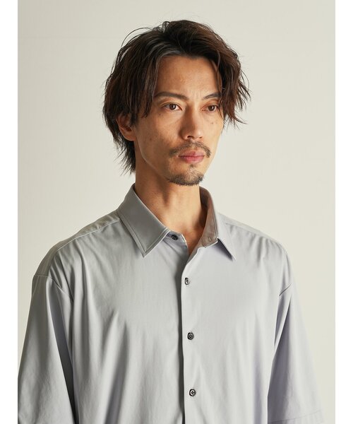 CUSTOM CULTURE(カスタムカルチャー)の「【Custom Culture】ソフトSTRETCHショートスリーブシャツ(シャツ/ブラウス・メンズ・ホワイト/ベージュ系その他/ライトグレー/ブラック・2/3)」の6枚目の写真