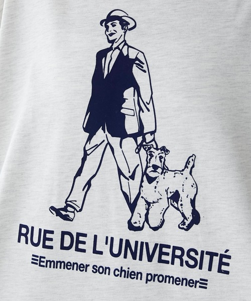 BONLECILL(ボンルシール)の「アソートフレンチDOGフロッキープリントオーバーTEE(Tシャツ/カットソー・レディース・オフホワイト/オートミール/チャコールグレー/クリーム・FREE)」の11枚目の写真
