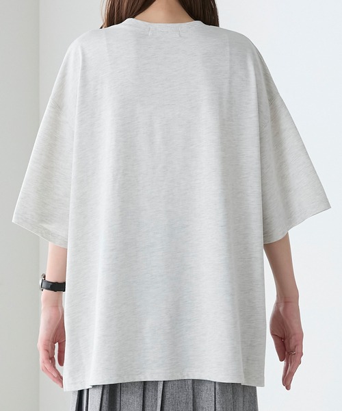 BONLECILL(ボンルシール)の「アソートフレンチDOGフロッキープリントオーバーTEE(Tシャツ/カットソー・レディース・オフホワイト/オートミール/チャコールグレー/クリーム・FREE)」の17枚目の写真