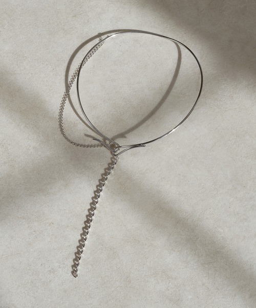 GOLDY（ゴールディ）の「ダブル チェーン カーブド ネックカフ（ネックレス・レディース・ゴールド/ゴールド系その他/シルバー/シルバー系その他・FREE）」の5枚目の写真