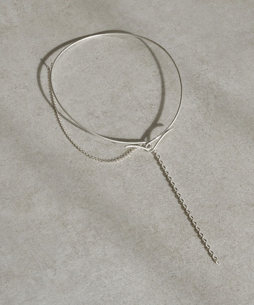 GOLDY（ゴールディ）の「ダブル チェーン カーブド ネックカフ（ネックレス・レディース・ゴールド/ゴールド系その他/シルバー/シルバー系その他・FREE）」の6枚目の写真