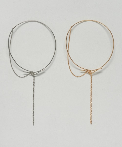 GOLDY（ゴールディ）の「ダブル チェーン カーブド ネックカフ（ネックレス・レディース・ゴールド/ゴールド系その他/シルバー/シルバー系その他・FREE）」の10枚目の写真