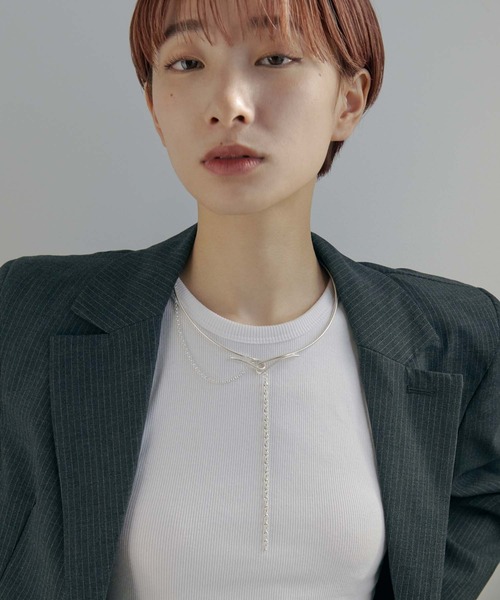 GOLDY（ゴールディ）の「ダブル チェーン カーブド ネックカフ（ネックレス・レディース・ゴールド/ゴールド系その他/シルバー/シルバー系その他・FREE）」の12枚目の写真