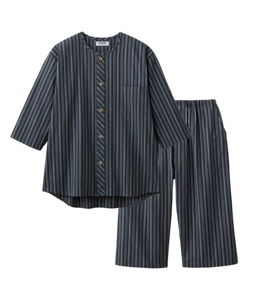 GUNZE（グンゼ）の「GUNZE/グンゼ パジャマ メンズ7分袖7分丈パンツ