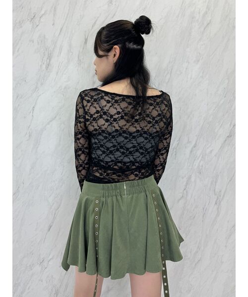 jouetie（ジュエティ）の「フリルスリーブレーストップス（Tシャツ/カットソー・レディース・ブルー/オフホワイト/ブラック・MEDIUM）」の20枚目の写真