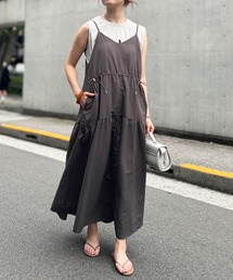 un dix cors | ウエスト絞りキャミワンピース(ワンピース)