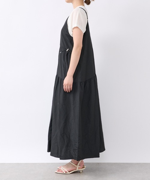 un dix cors（アンディコール）の「《着回し◎気になるお腹周りに》ウエスト絞りキャミワンピース（ワンピース・レディース・チャコールグレー/ブラック・FREE）」の13枚目の写真