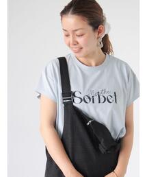 Lugnoncure | 【接触冷感】重ねロゴフレンチ袖Tシャツ(Tシャツ/カットソー)