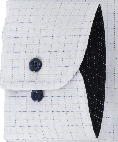 TOKYO SHIRTS(トウキョウシャツ)の「形態安定ノーアイロン ボタンダウン 長袖ビジネスワイシャツ(ビジネスシャツ・メンズ・ブルー・首回り42cm-裄丈82cm/首回り43cm-裄丈82cm/首回り37cm-裄丈80cm/首回り39cm-裄丈80cm/首回り39cm-裄丈84cm/首回り41cm-裄丈82cm/首回り41cm-裄丈86cm/首回り42cm-裄丈86cm/首回り43cm-裄丈86cm/首回り37cm-裄丈84cm)」の3枚目の写真