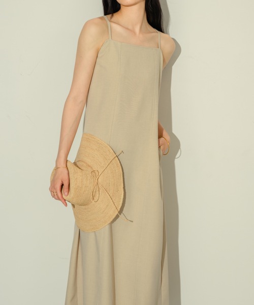 NEUNA（ヌナ）の「バックリボンキャミOP（ワンピース・レディース・アイボリー/チャコールグレー/インディゴブルー・FREE/SMALL）」の12枚目の写真