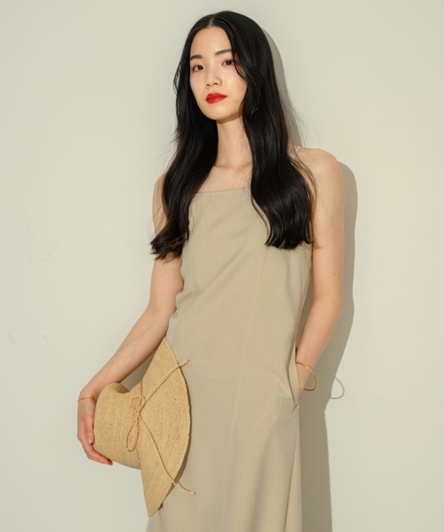 NEUNA（ヌナ）の「バックリボンキャミOP（ワンピース・レディース・アイボリー/チャコールグレー/インディゴブルー・FREE/SMALL）」の11枚目の写真