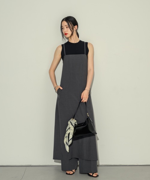 NEUNA（ヌナ）の「バックリボンキャミOP（ワンピース・レディース・アイボリー/チャコールグレー/インディゴブルー・FREE/SMALL）」の15枚目の写真