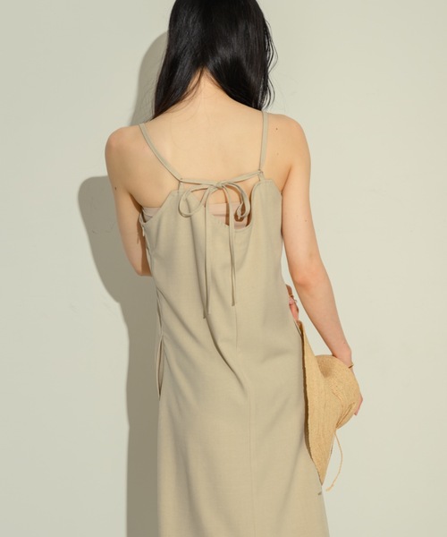 NEUNA（ヌナ）の「バックリボンキャミOP（ワンピース・レディース・アイボリー/チャコールグレー/インディゴブルー・FREE/SMALL）」の13枚目の写真