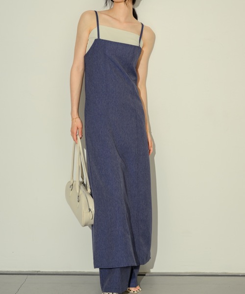 NEUNA（ヌナ）の「バックリボンキャミOP（ワンピース・レディース・アイボリー/チャコールグレー/インディゴブルー・FREE/SMALL）」の21枚目の写真