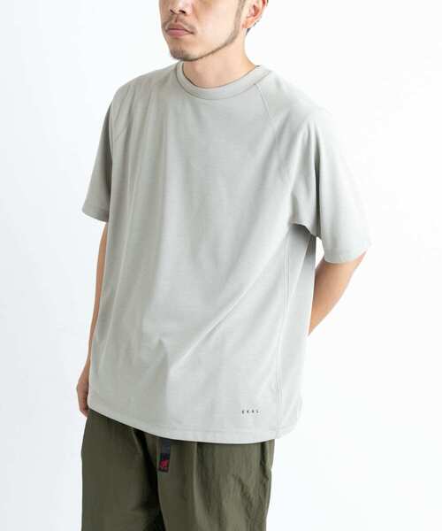 EKAL（エカル）の「『UR TECH ひやサラクール』COOL T-SHIRTS（Tシャツ/カットソー・メンズ・グリーン/グレー/チャコールグレー・MEDIUM/LARGE）」の3枚目の写真