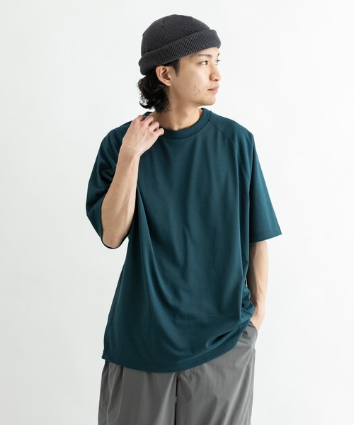 EKAL（エカル）の「『UR TECH ひやサラクール』COOL T-SHIRTS（Tシャツ/カットソー・メンズ・グリーン/グレー/チャコールグレー・MEDIUM/LARGE）」の5枚目の写真