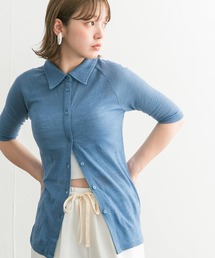 KBF | ジャガードポロカーディガン(カーディガン/ボレロ)