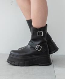 WEGO | WEGO/【24年秋冬新作】厚底ボリュームエンジニアブーツ(ブーツ)