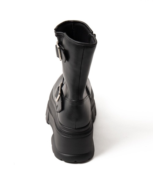 WEGO（ウィゴー）の「WEGO/厚底ボリュームエンジニアブーツ（ブーツ・レディース・ブラウン/ブラック・MEDIUM/LARGE）」の5枚目の写真