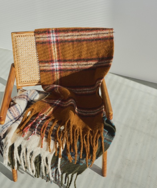 タータンチェックボリュームマフラー（マフラー）｜Unitage