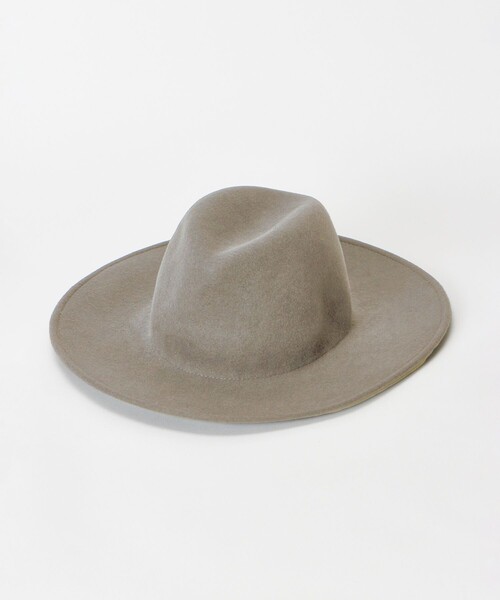 SORBATTI(ソルバッティ)の「【SORBATTI(ソルバッティ)】 FELT HAT(ハット・レディース・グレイッシュベージュ/チャコールグレー・FREE)」の2枚目の写真