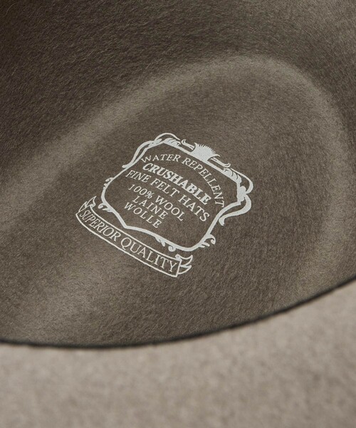 SORBATTI(ソルバッティ)の「【SORBATTI(ソルバッティ)】 FELT HAT(ハット・レディース・グレイッシュベージュ/チャコールグレー・FREE)」の12枚目の写真