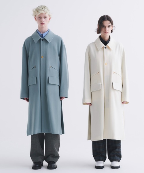 CULLNI（クルニ）の「24-AW-024B / Wool Check Cross Weave 2Tuck Cargo Pants with Long Belt（カーゴパンツ・メンズ・ブラウン系/ブラック系・1/2/0）」の5枚目の写真