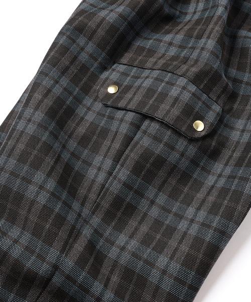 CULLNI（クルニ）の「24-AW-024B / Wool Check Cross Weave 2Tuck Cargo Pants with Long Belt（カーゴパンツ・メンズ・ブラウン系/ブラック系・1/2/0）」の20枚目の写真