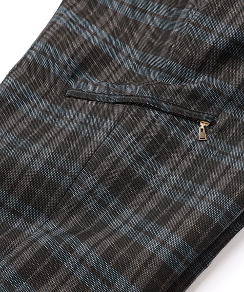 CULLNI（クルニ）の「24-AW-024B / Wool Check Cross Weave 2Tuck Cargo Pants with Long Belt（カーゴパンツ・メンズ・ブラウン系/ブラック系・1/2/0）」の21枚目の写真