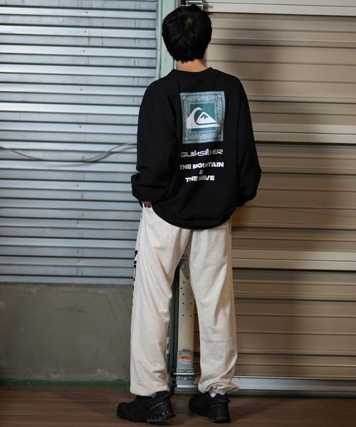 Quiksilver(クイックシルバー)の「【ムラサキスポーツ限定】QUIKSILVER/クイックシルバーロンT/長袖Tシャツ バックプリント QLT244604M(Tシャツ/カットソー・メンズ・ホワイト×グリーン/ホワイト×ブラック/ブラック・L/M)」の8枚目の写真