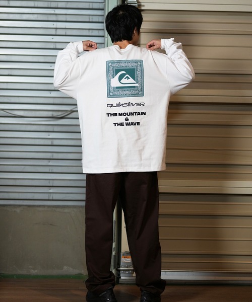 Quiksilver(クイックシルバー)の「【ムラサキスポーツ限定】QUIKSILVER/クイックシルバーロンT/長袖Tシャツ バックプリント QLT244604M(Tシャツ/カットソー・メンズ・ホワイト×グリーン/ホワイト×ブラック/ブラック・L/M)」の19枚目の写真