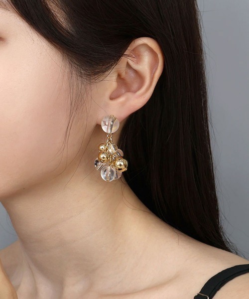 美品！semeno 天然石 イヤリング semeno / イヤリング / map-06 / 22aw | ドライフラワーと暮らし