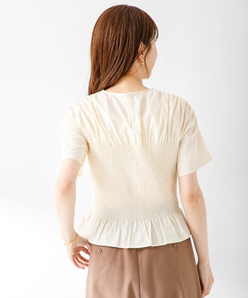 URBAN RESEARCH Sonny Label(アーバンリサーチサニーレーベル)の「シャーリングブラウス(シャツ/ブラウス・レディース・ホワイト系その他/ストライプ/ブラック/ベージュ・FREE)」の21枚目の写真