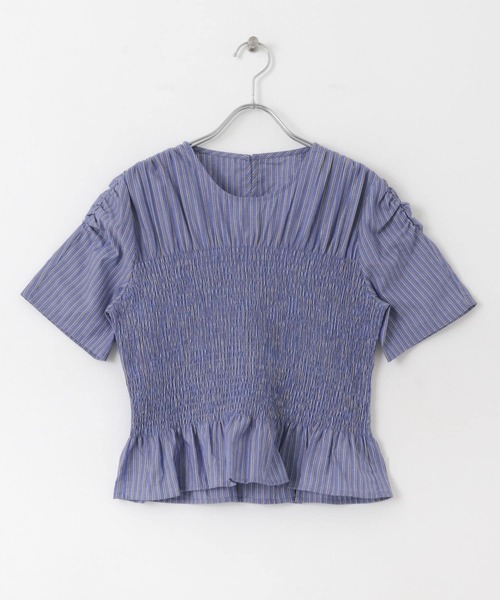 URBAN RESEARCH Sonny Label(アーバンリサーチサニーレーベル)の「シャーリングブラウス(シャツ/ブラウス・レディース・ホワイト系その他/ストライプ/ブラック/ベージュ・FREE)」の12枚目の写真